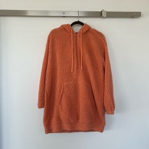 BaddieVille Teddy Sherpa Dress Size Large